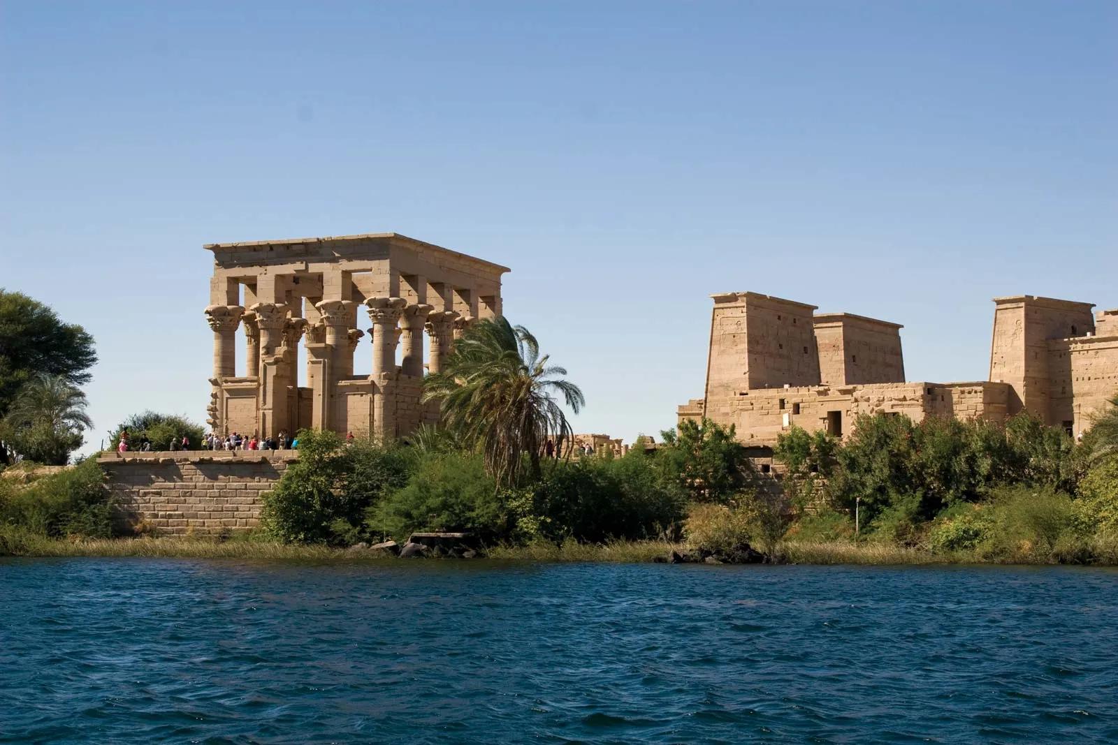 Philae Temple seen from the Nile